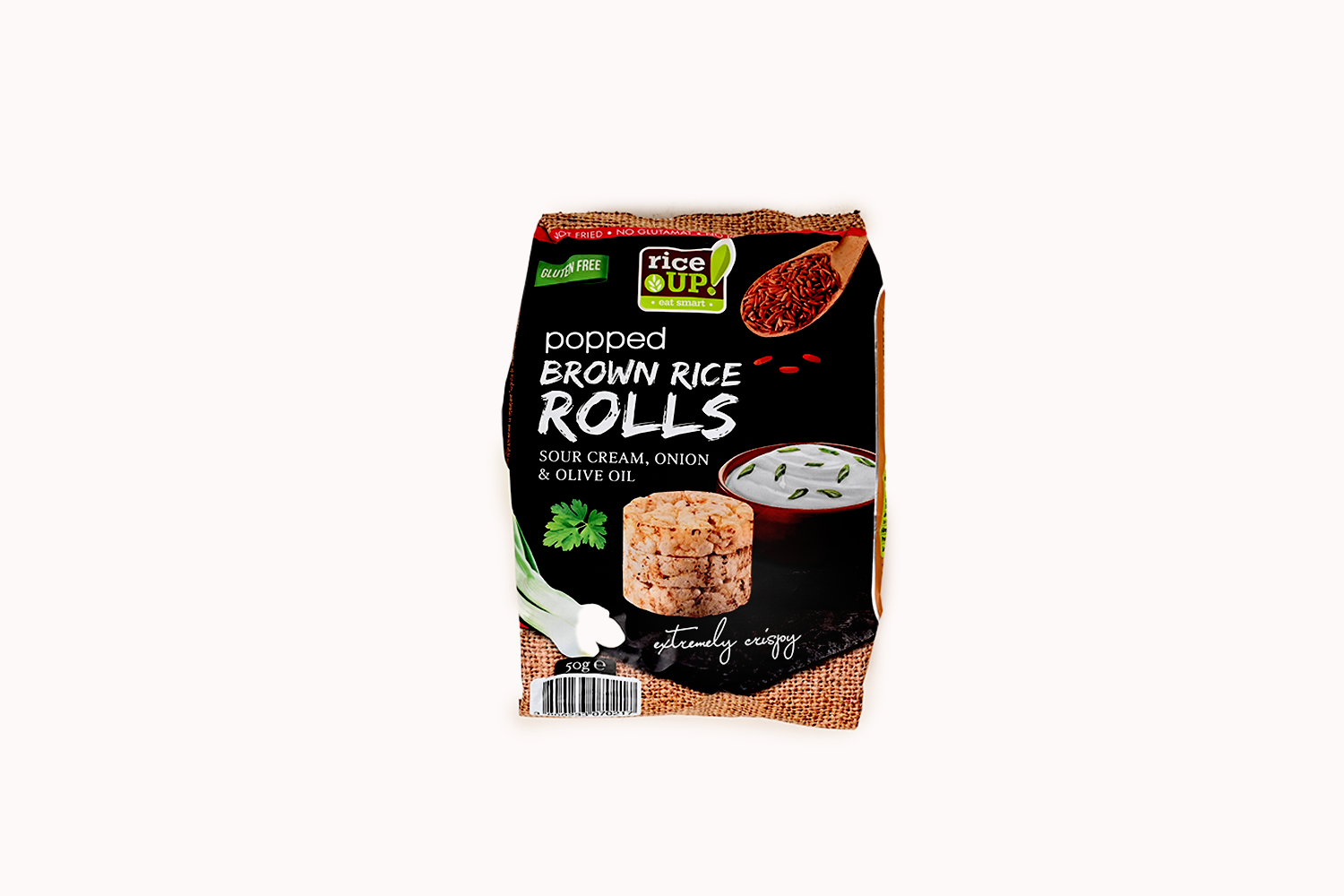 RiceUP! Sour Cream and Onion Brown Rice Rolls