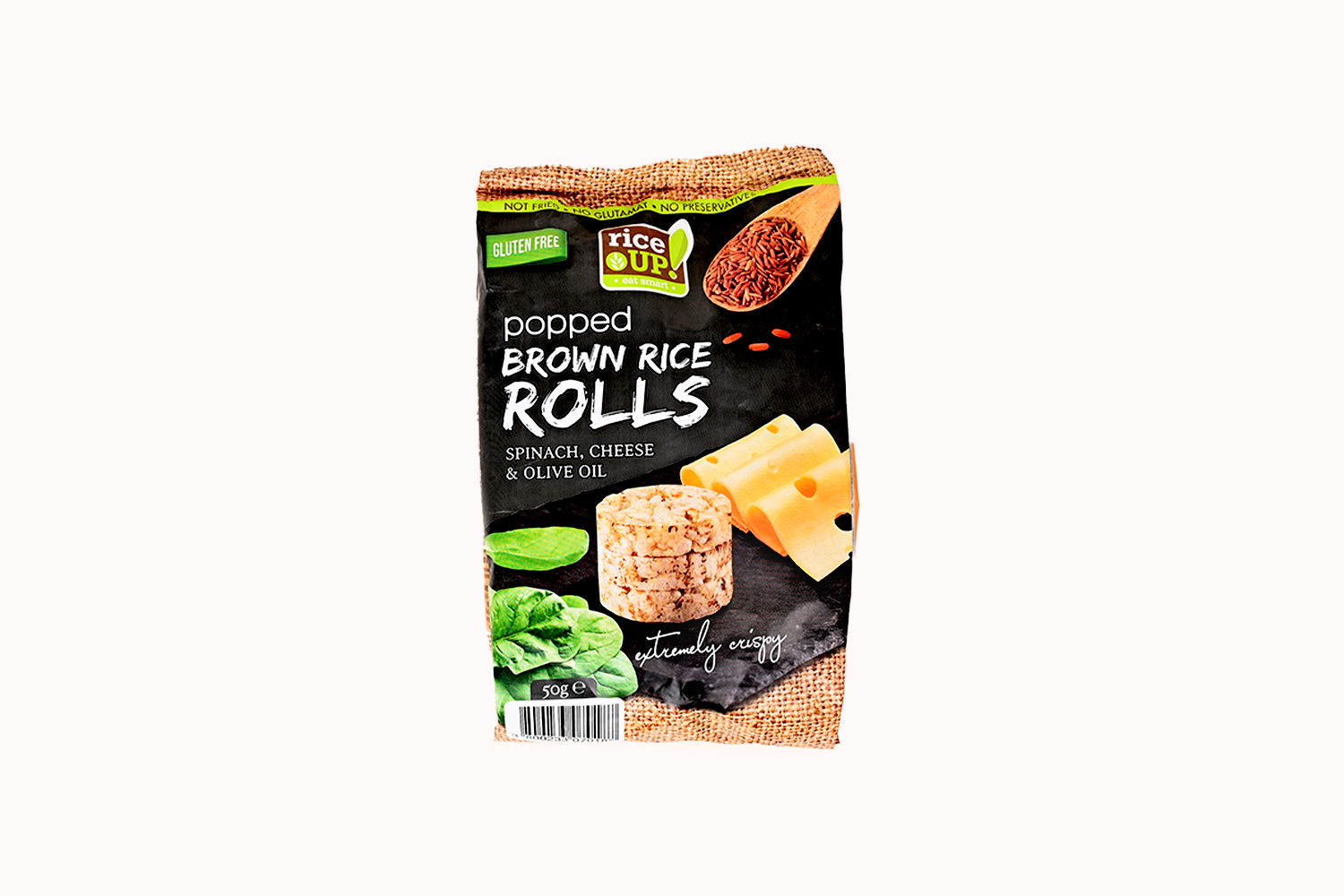 RiceUP! Spinach and Cheese Brown Rice Rolls