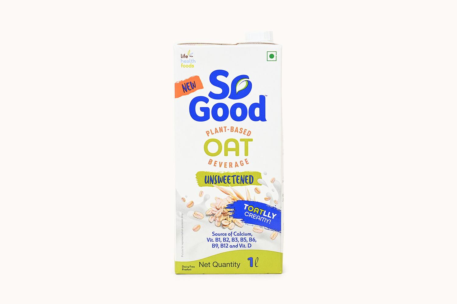 So Good Plant-Based Unsweetened Oat Beverage