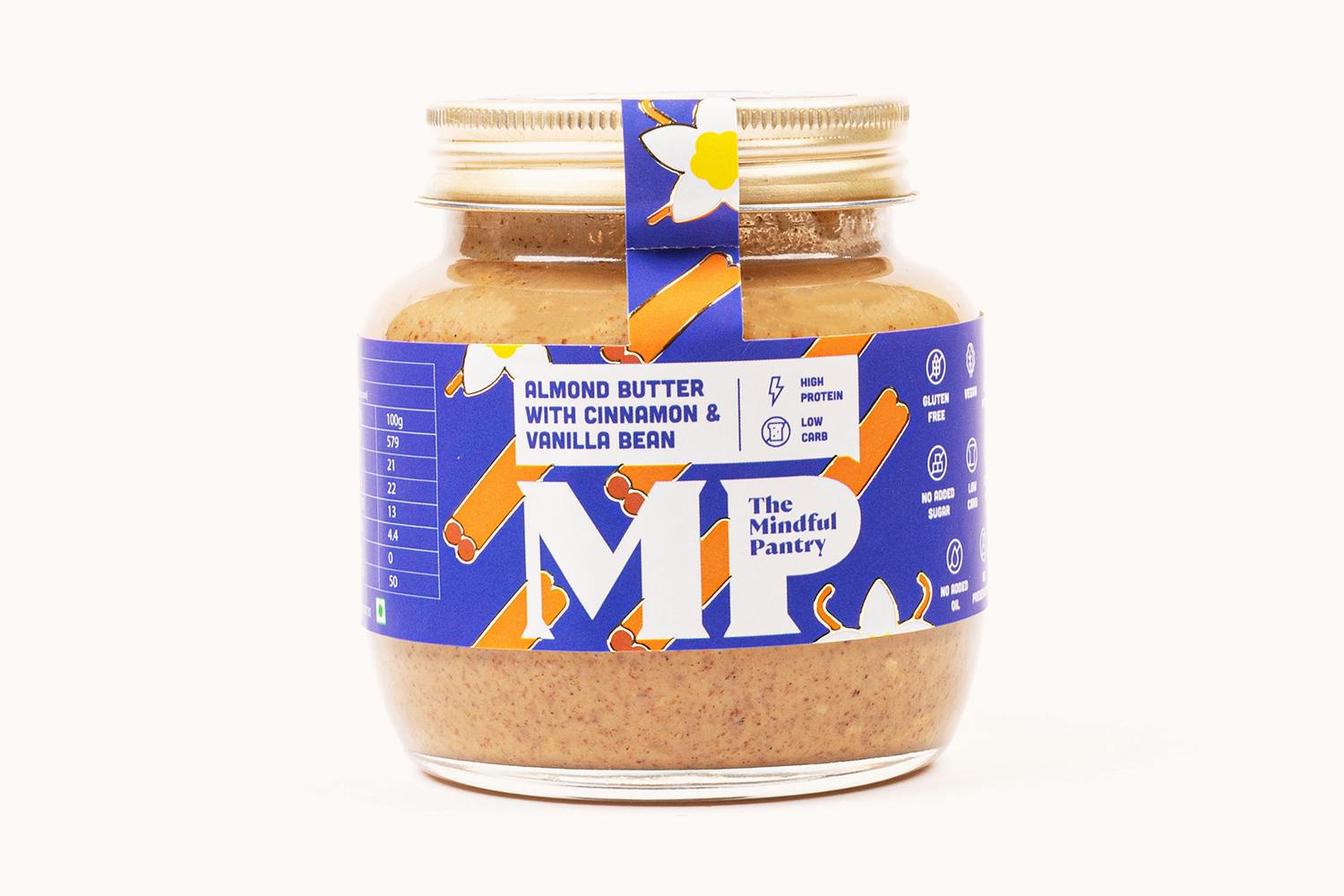 The Mindful Pantry Almond Butter with Cinnamon & Vanilla Bean