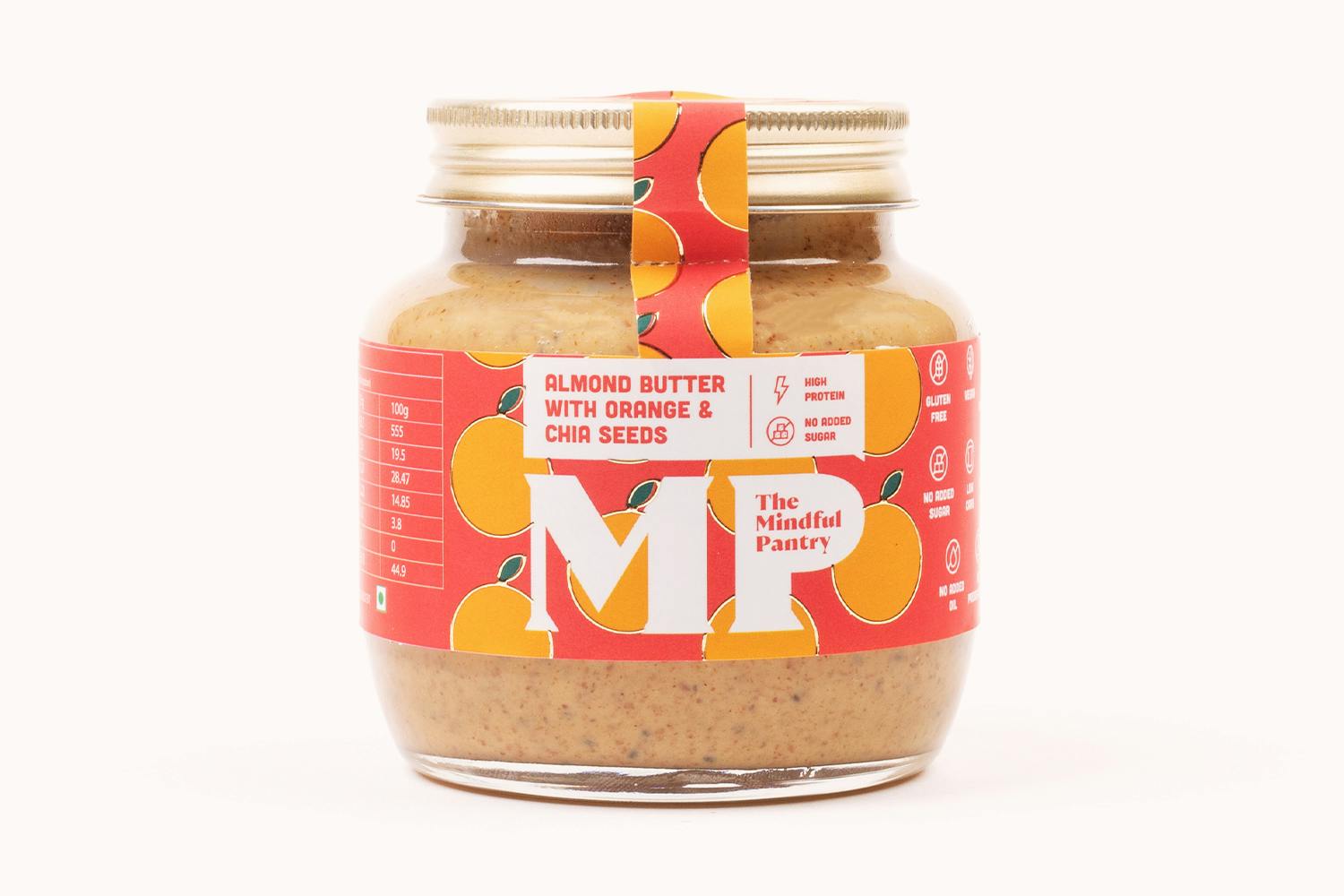 The Mindful Pantry Almond Butter with Orange and Chia Seeds