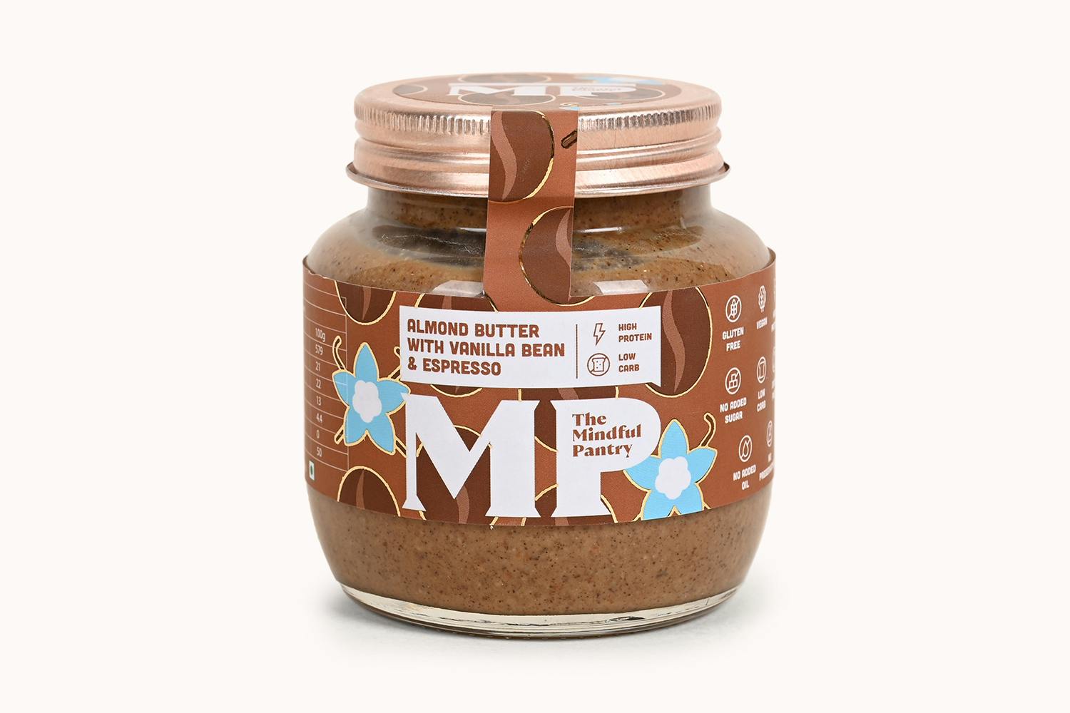 The Mindful Pantry Almond Butter - Vanilla Bean and Espresso